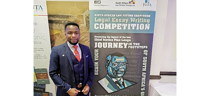 The department of Jurisprudence in Unisa’s College of Law  at SALRC annual awards ceremony